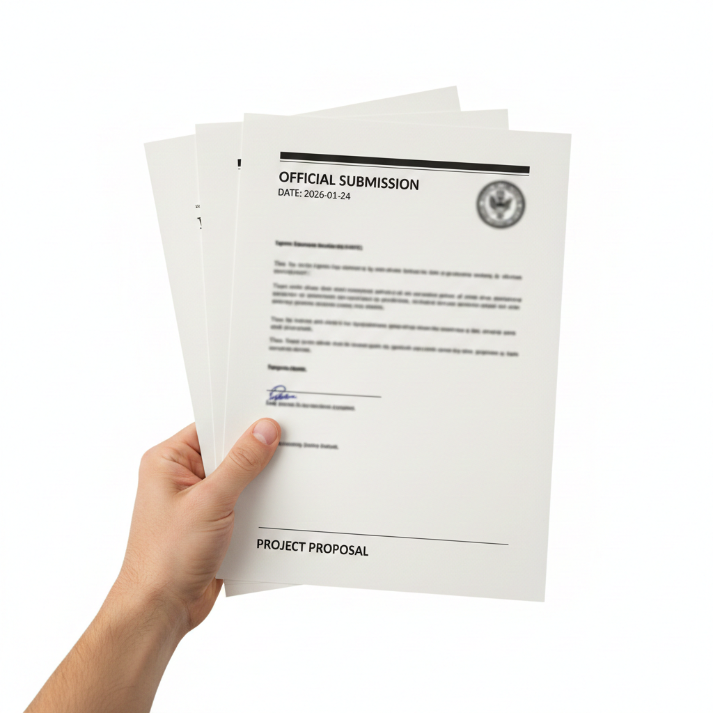 안내된 모든 서류 제출